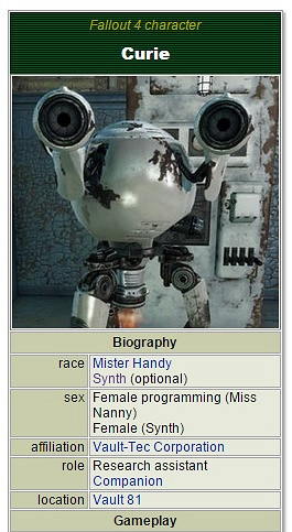 《異塵餘生4》全合成人圖鑒詳解