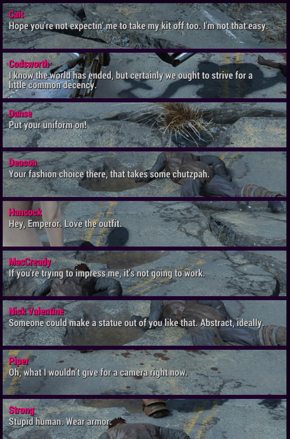 《異塵餘生4》部分隊友有趣對話一覽