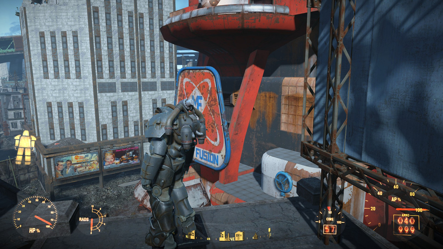 《異塵餘生4》噴氣背包飛行方法圖解 用噴氣背包飛核融大樓