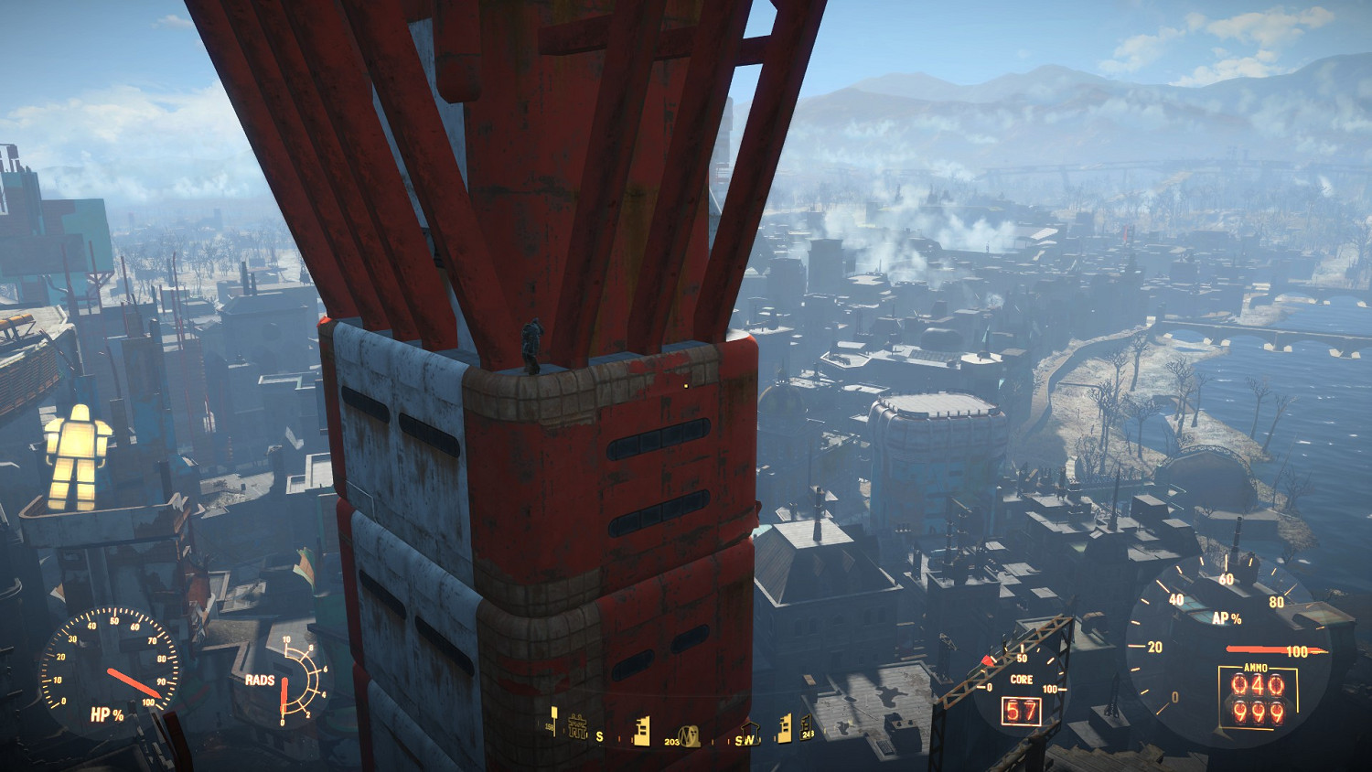 《異塵餘生4》噴氣背包飛行方法圖解 用噴氣背包飛核融大樓