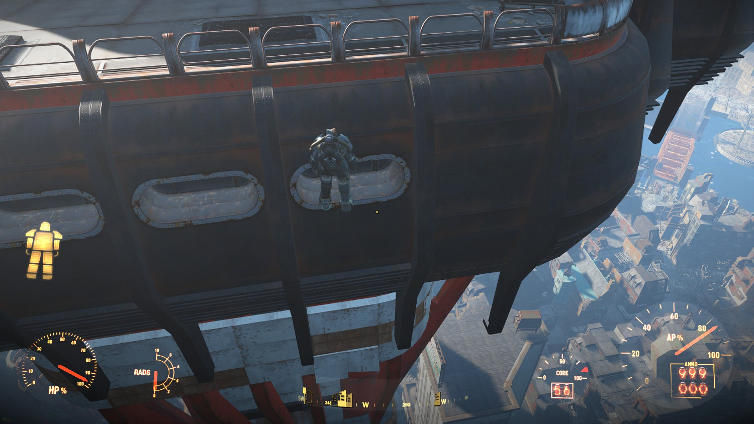 《異塵餘生4》噴氣背包飛行方法圖解 用噴氣背包飛核融大樓