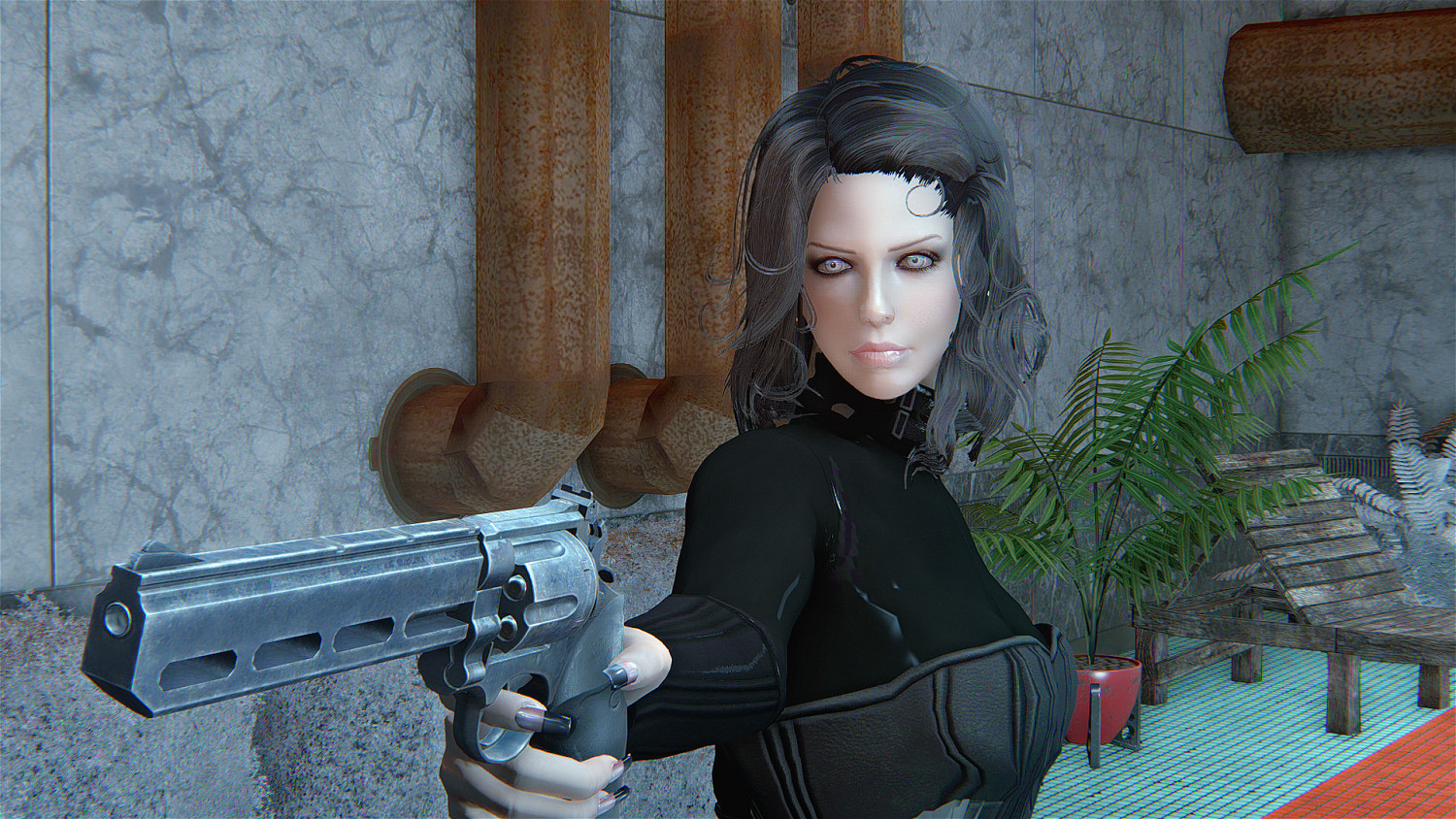 《異塵餘生4》黑夜傳說女主捏臉圖賞析