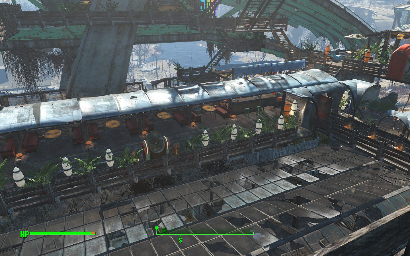 《異塵餘生4》格雷花園內外建設圖文一覽 夜空中的美麗花園