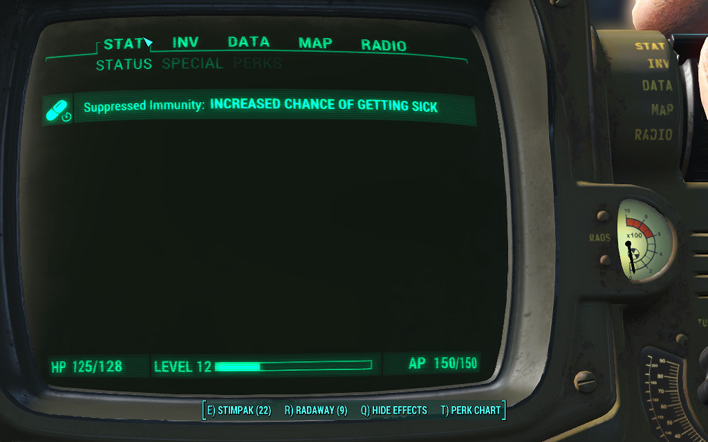 《異塵餘生4》生存模式吃喝睡相關異常狀態圖文評測