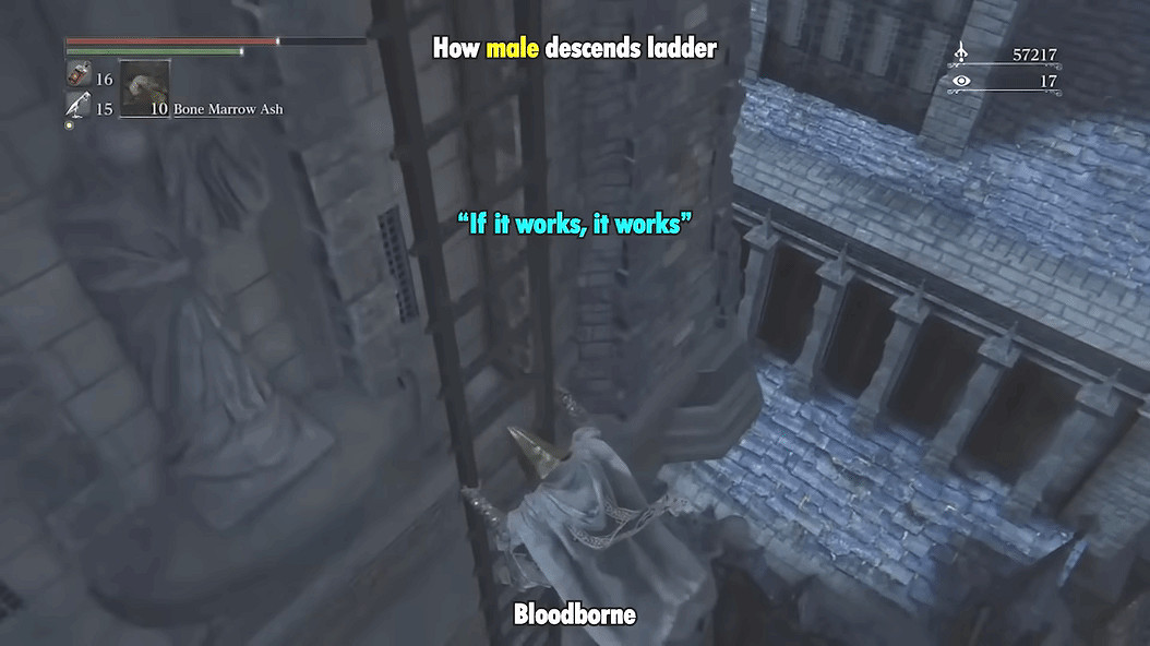 《星刃》vs《血源》下梯子動畫對比 音效過於鬼畜！