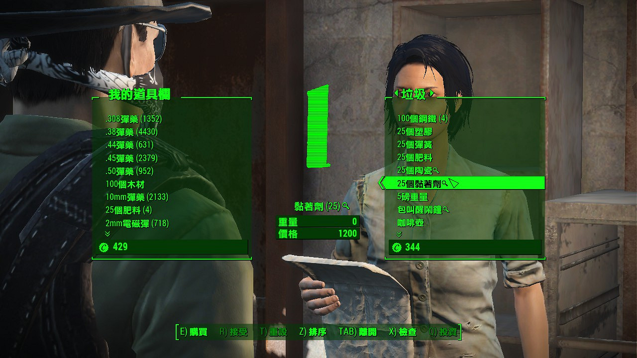 《異塵餘生4》商人主要販賣物資一覽 《異塵餘生4》商人主要販賣物資一覽