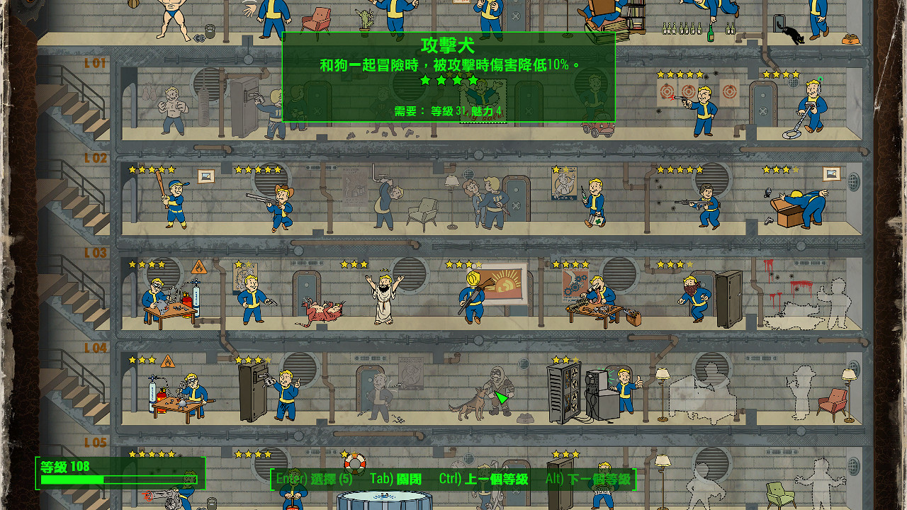 《異塵餘生4》核子世界DLC新增PERK樹等級圖覽