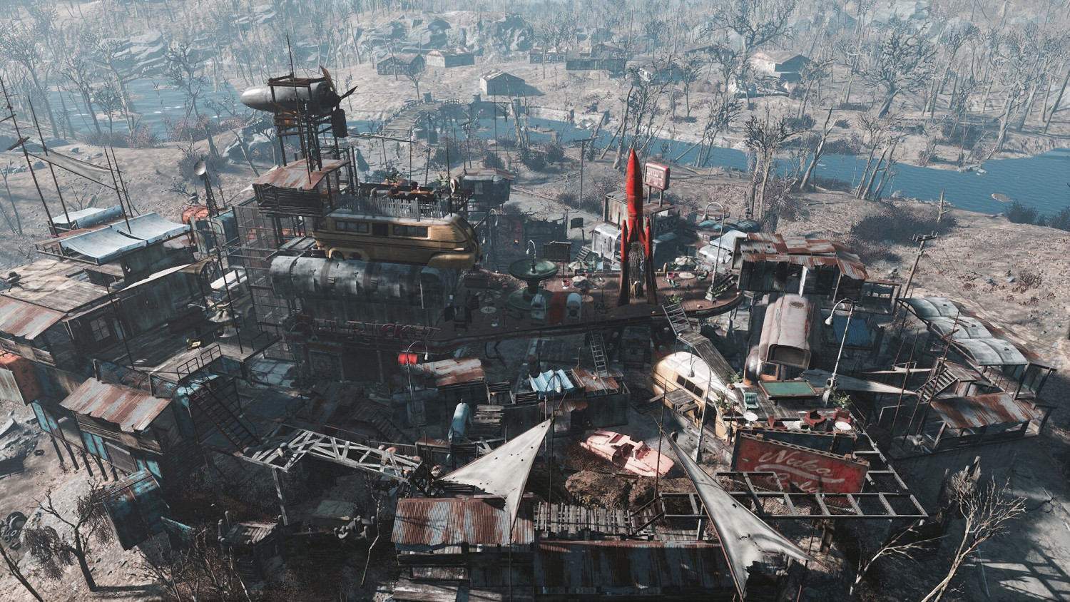 《異塵餘生4》大型新鑽石城建造圖文賞析 《異塵餘生4》大型新鑽石城建造圖文賞析