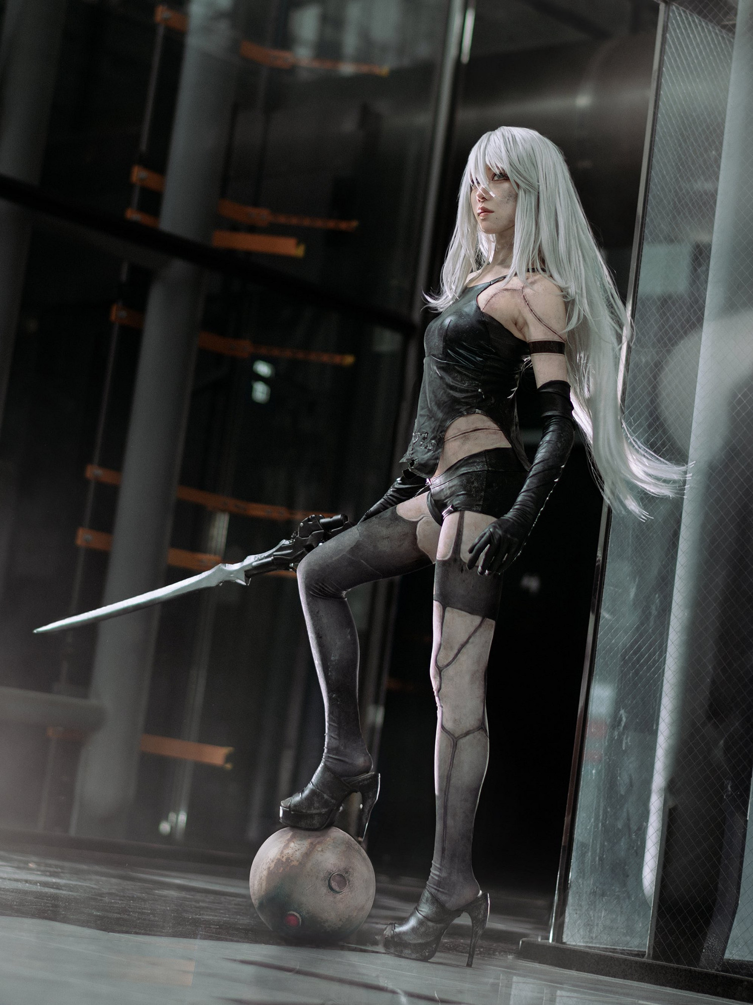 島國小姐姐COS《尼爾》A2 戰損妝容美的驚心動魄！