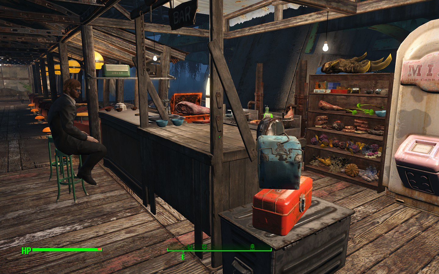 《異塵餘生4》格雷花園內外建設圖文一覽 夜空中的美麗花園