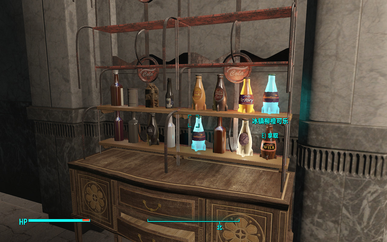 《異塵餘生4》控制台可樂展示架改造酒櫥圖文賞析 《異塵餘生4》控制台可樂展示架改造酒櫥圖文賞析