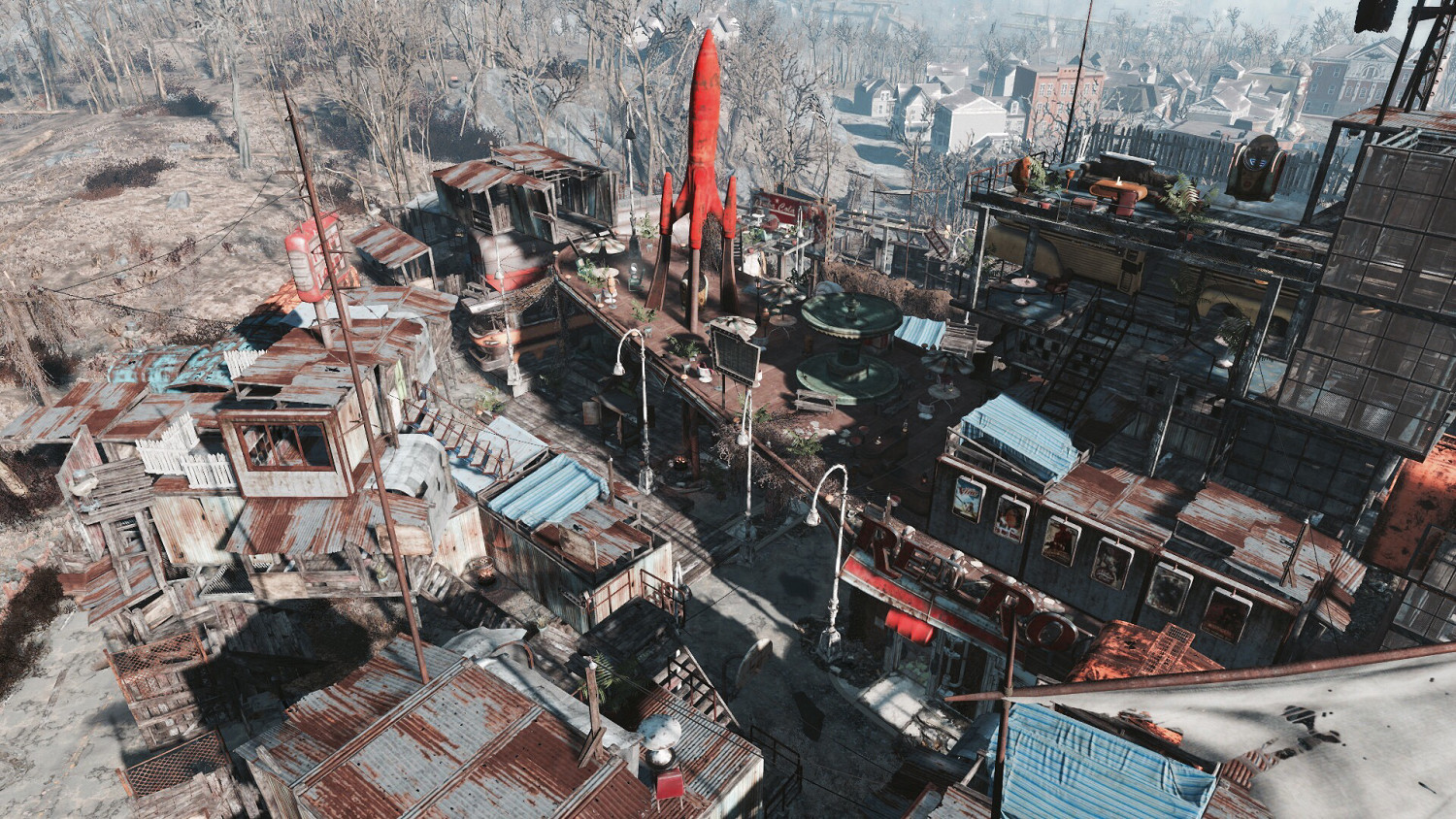 《異塵餘生4》大型新鑽石城建造圖文賞析 《異塵餘生4》大型新鑽石城建造圖文賞析