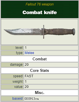 《異塵餘生76》全近戰武器獲取方法 近戰武器介紹