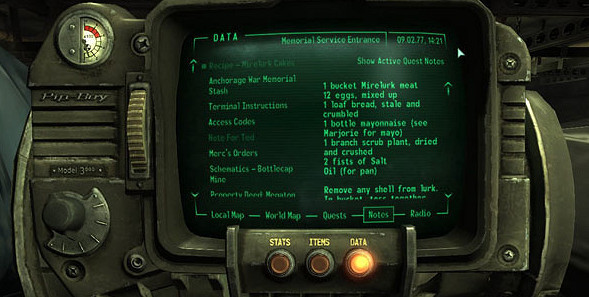 《異塵餘生4》荒野食譜介紹