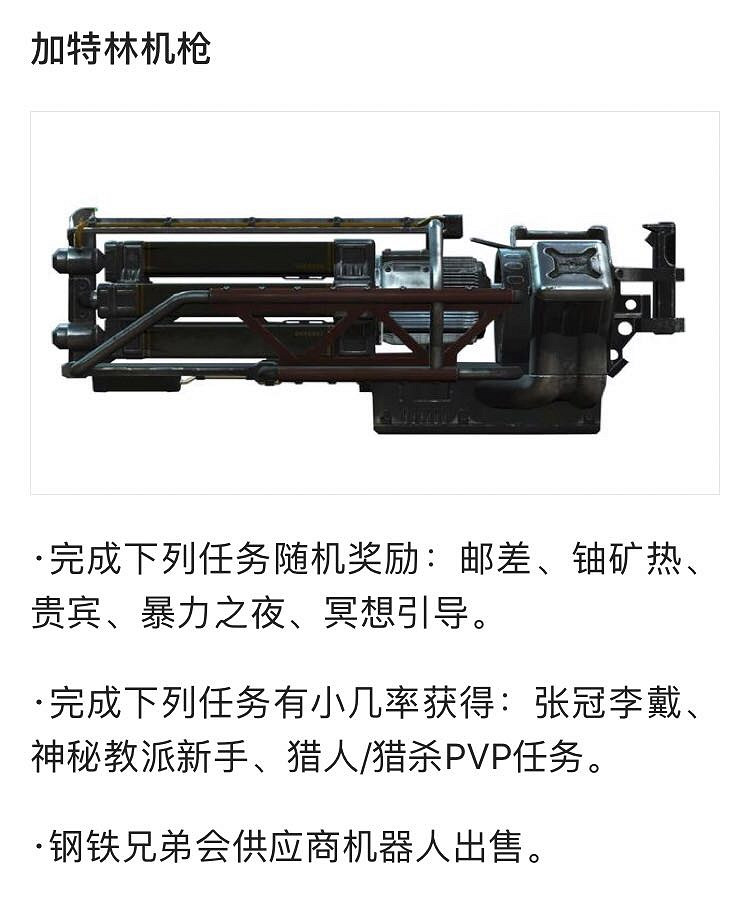 《異塵餘生76》武器設計圖在哪？全武器設計圖一覽