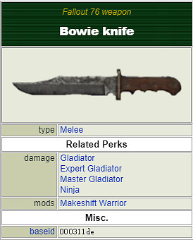 《異塵餘生76》全近戰武器獲取方法 近戰武器介紹