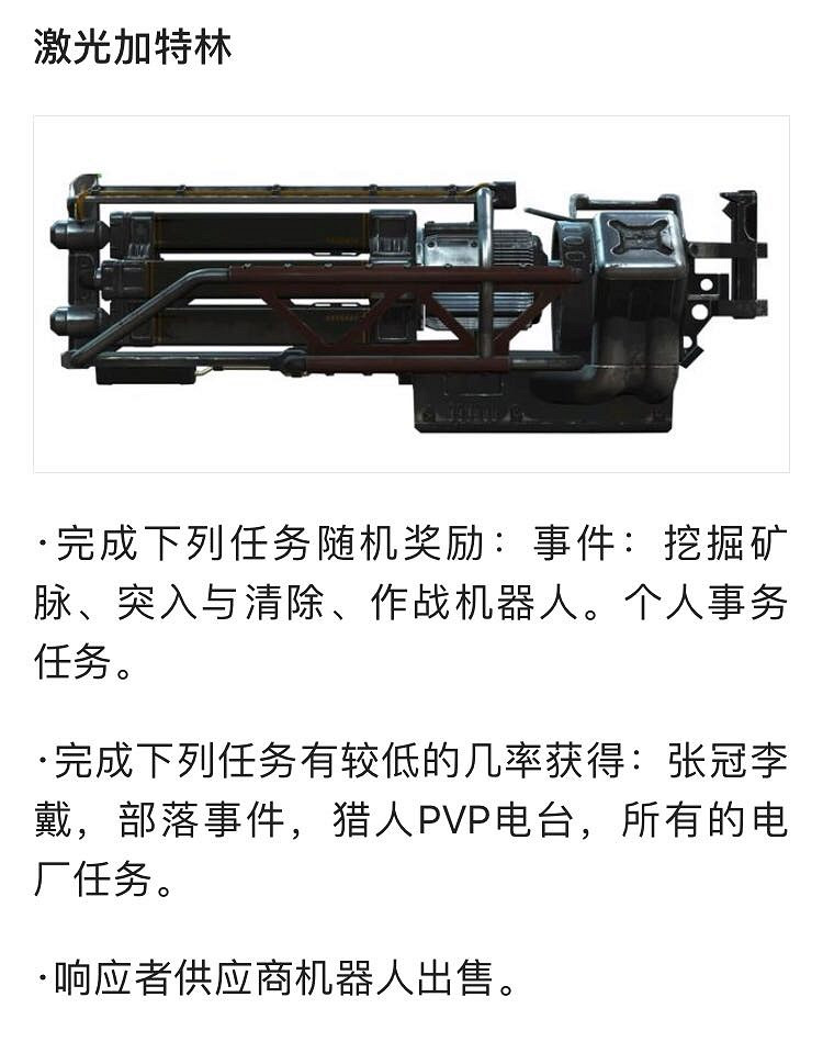 《異塵餘生76》武器設計圖在哪？全武器設計圖一覽