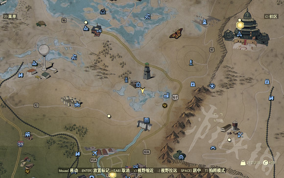 《異塵餘生76》劇毒山谷藏寶圖位置在哪？劇毒山谷藏寶圖位置一覽