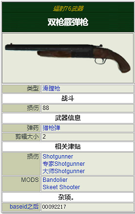 《異塵餘生76》霰彈槍有哪些?重武器屬性介紹大全 《異塵餘生76》霰彈槍有哪些?重武器屬性介紹大全