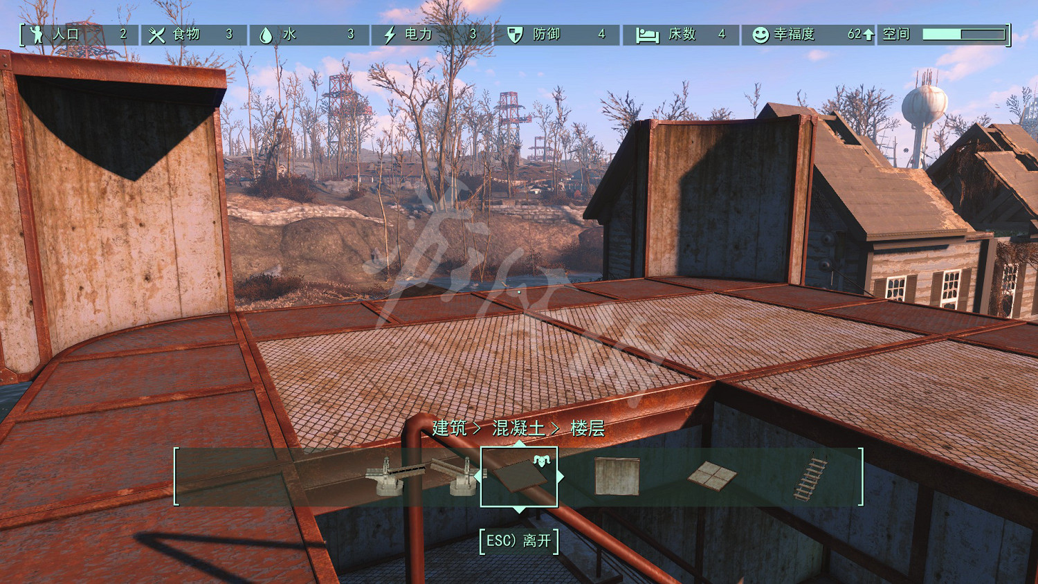 《異塵餘生4》混凝土房子怎麽建造？混凝土房子第二層搭建方法