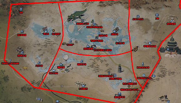 《異塵餘生76》劇毒山谷地標建築 劇毒山谷地標分布介紹 《異塵餘生76》劇毒山谷地標建築 劇毒山谷地標分布介紹