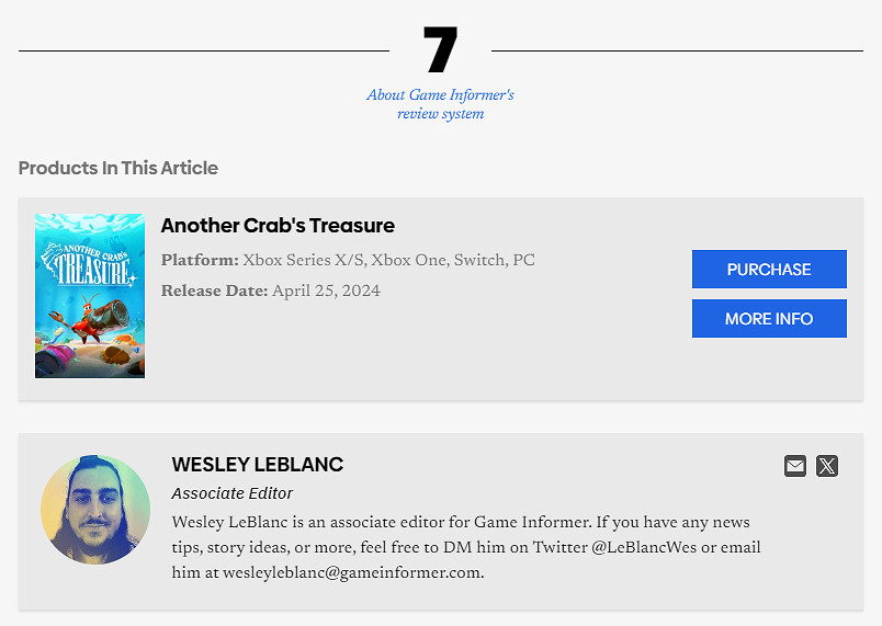 IGN&PC Gamer 雙8分 《蟹蟹尋寶奇遇》-媒體評分匯總 IGN&PC Gamer 雙8分 《蟹蟹尋寶奇遇》-媒體評分匯總