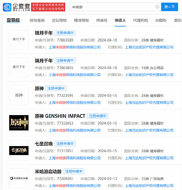 《原神》新桌遊要來了?米哈遊申請註冊"璃月千年"商標 《原神》新桌遊要來了?米哈遊申請註冊"璃月千年"商標