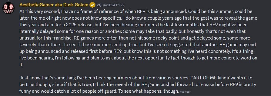 曝《生化9》在內部已被推遲:有另一款《生化》替代 曝《生化9》在內部已被推遲:有另一款《生化》替代