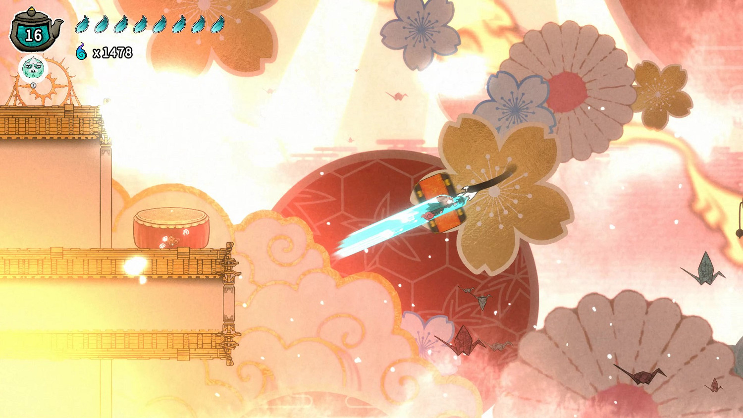 探索型2D和風動作《波與月夜之青蓮》亮相高能電玩節 全新中文預告