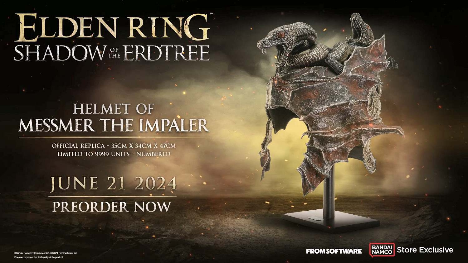 《艾爾登法環》“穿刺者”梅瑟莫1:1頭盔 賣1394元超還原