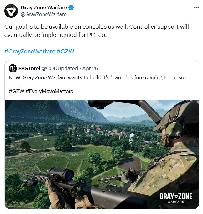 開發商：《灰區戰爭》目標是登陸主機 但需要時間準備