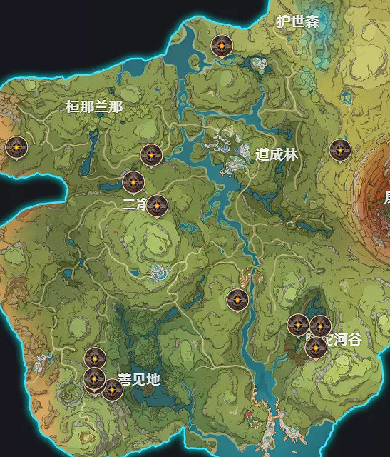 《原神》遺跡龍獸分布位置圖一覽 《原神》遺跡龍獸分布位置圖一覽