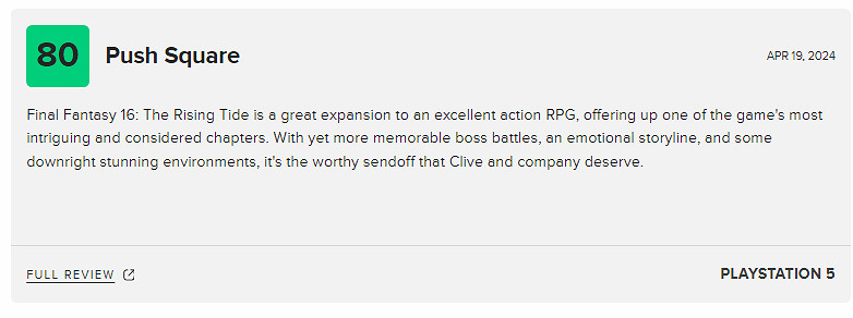 《FF16》“滄海慟哭”M站 78分:戰鬥出色 支線無趣 《FF16》“滄海慟哭”M站 78分:戰鬥出色 支線無趣