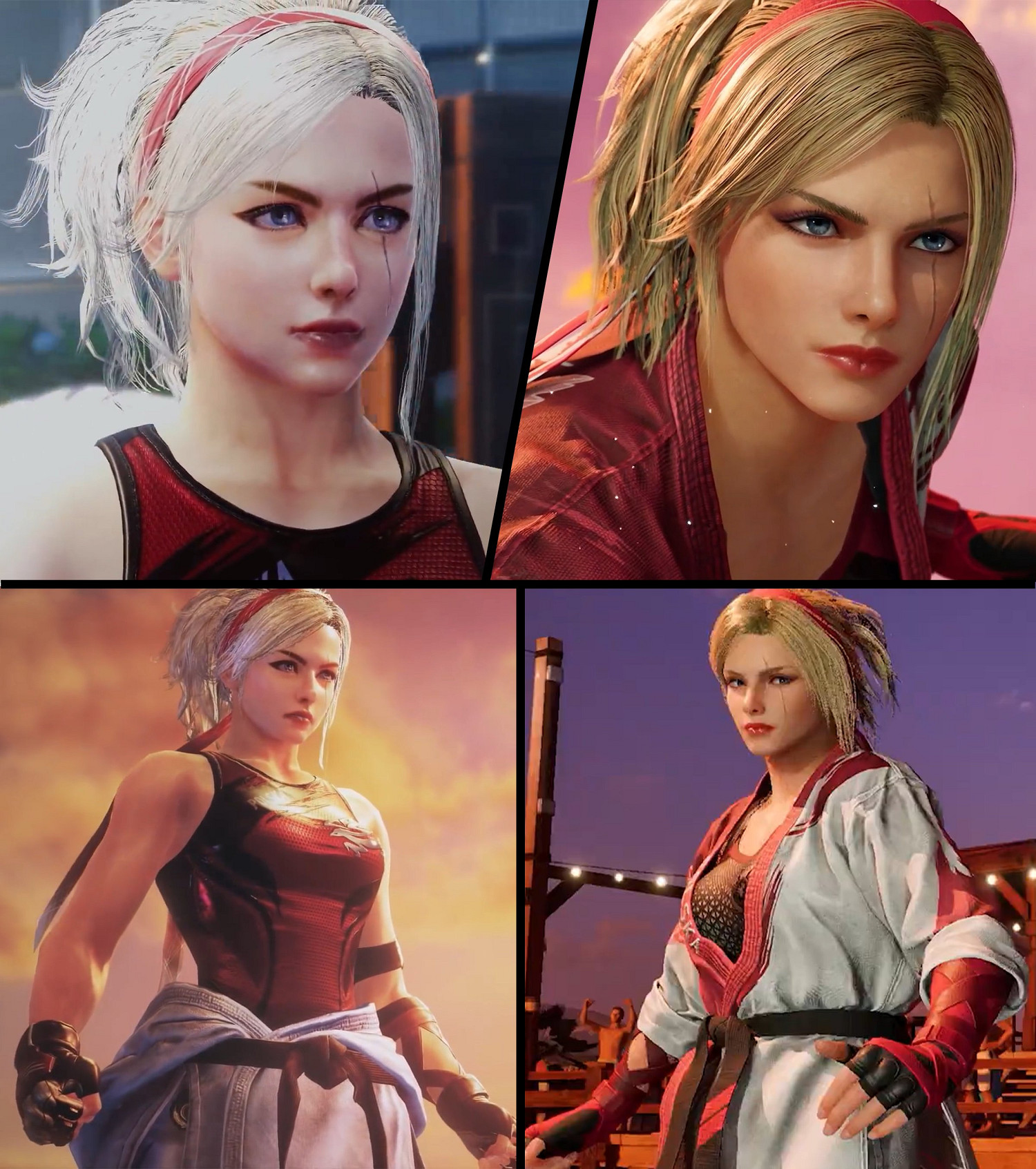 博主曬《鐵拳8》Lidia與前作對比圖 網友：白髮更好看