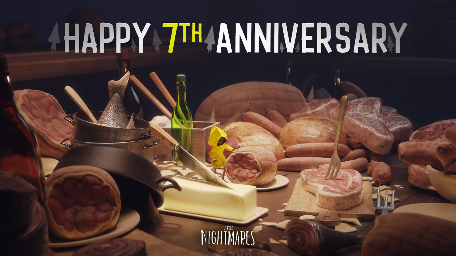 官方發布紀念賀圖！《小小夢魘》迎來了遊戲的七周年