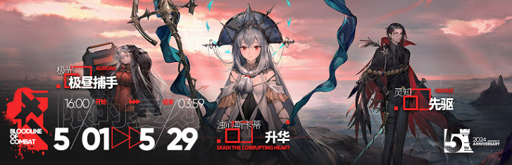 明日方舟五周年慶典皮膚上線時間介紹