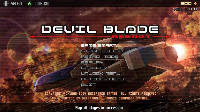 《DEVIL BLADE REBOOT》Steam上架 縱版彈幕射擊