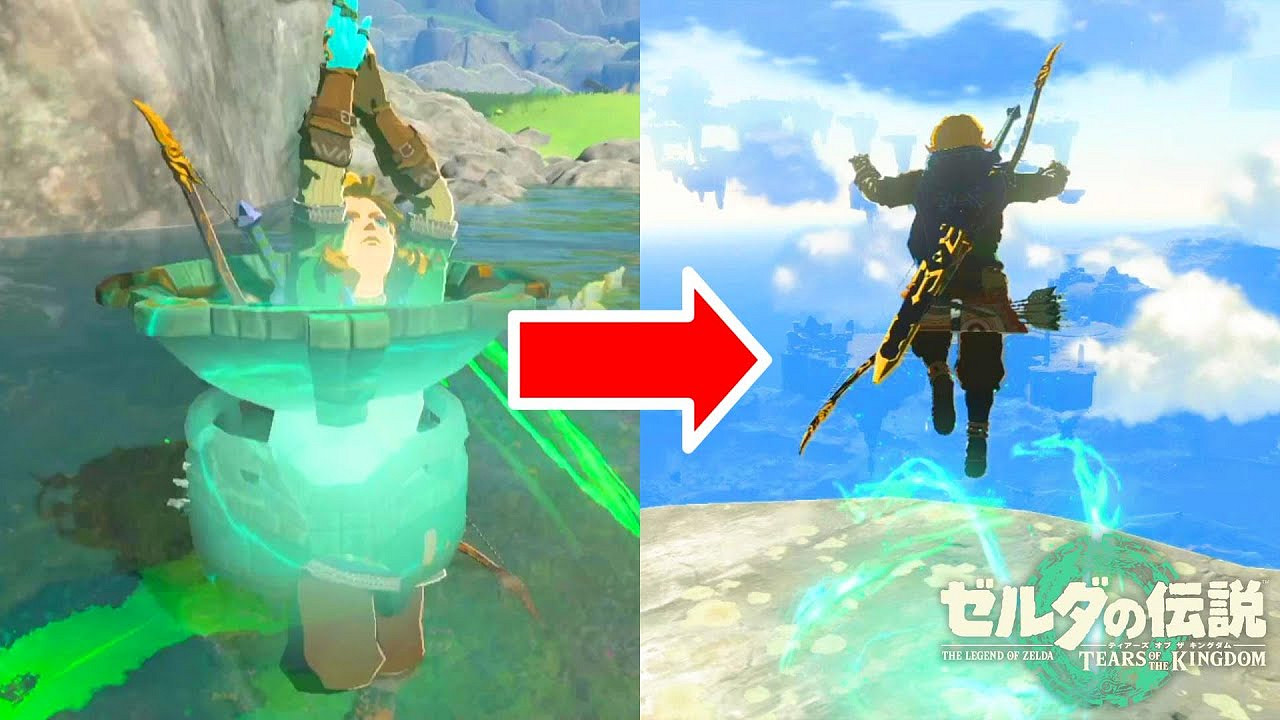 玩家在《王國之淚》中發現通天術直達空島的技巧 玩家在《王國之淚》中發現通天術直達空島的技巧