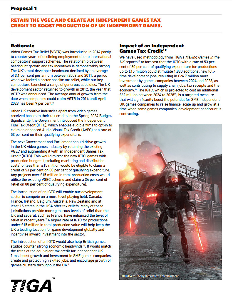 TIGA發布十點行動計劃:呼籲獨立遊戲稅收優惠!!! TIGA發布十點行動計劃:呼籲獨立遊戲稅收優惠!!!