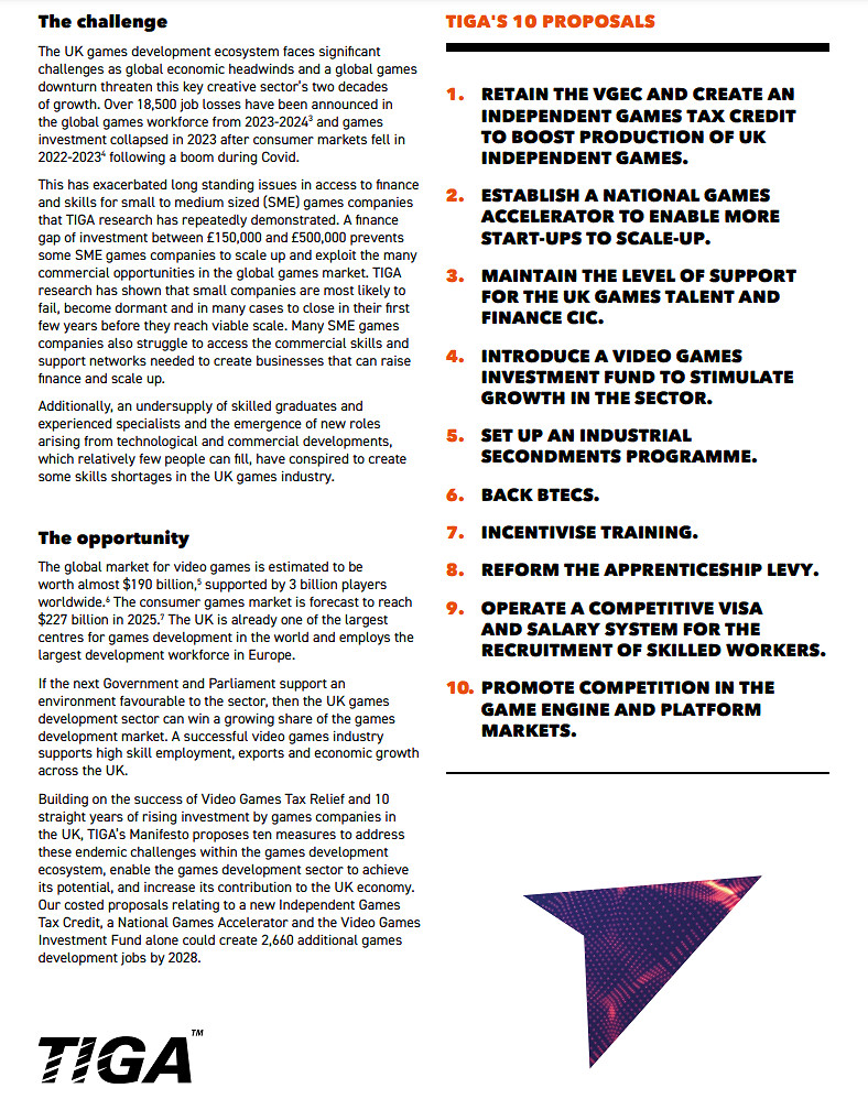 TIGA發布十點行動計劃:呼籲獨立遊戲稅收優惠!!! TIGA發布十點行動計劃:呼籲獨立遊戲稅收優惠!!!