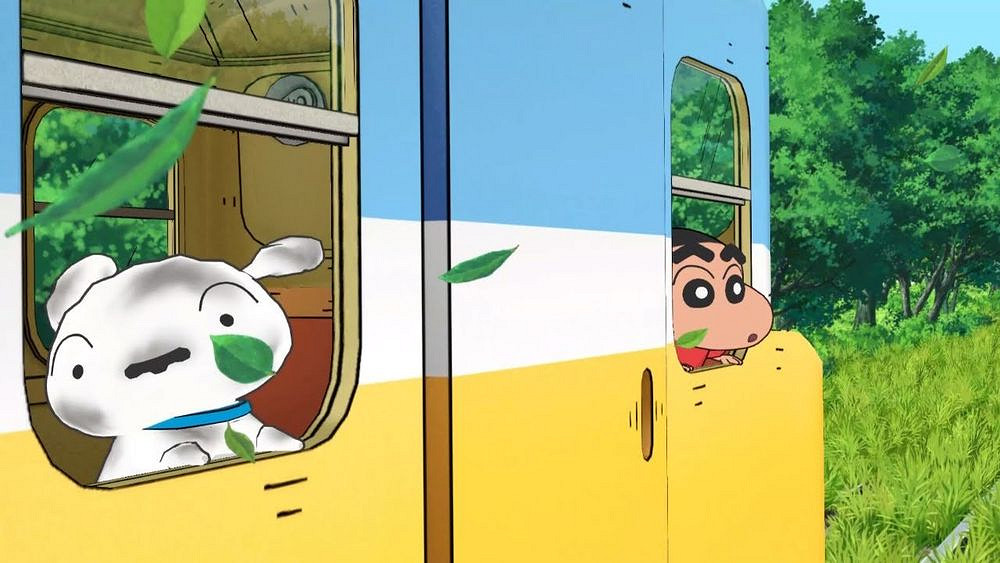 《蠟筆小新 煤炭鎮的小白》結合自然風光與老鎮情懷