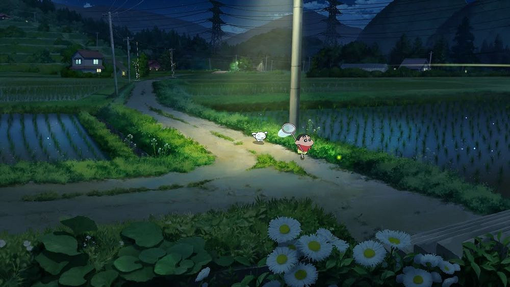 《蠟筆小新 煤炭鎮的小白》結合自然風光與老鎮情懷