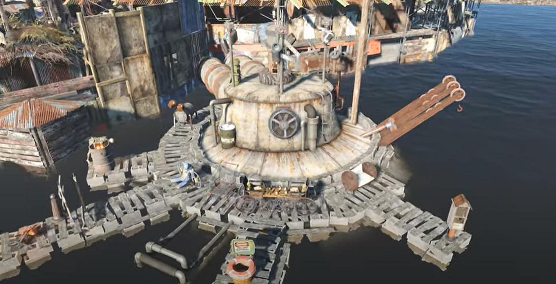 《異塵餘生4》玩家建造了一座垃圾鎮:內設商店和NPC! 《異塵餘生4》玩家建造了一座垃圾鎮:內設商店和NPC!