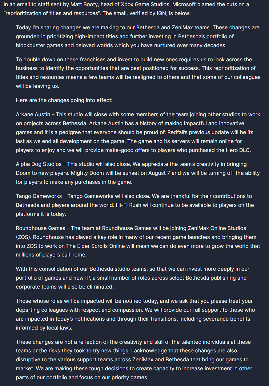 微軟下場！《紅霞島》《惡靈附身》等開發商工作室關停