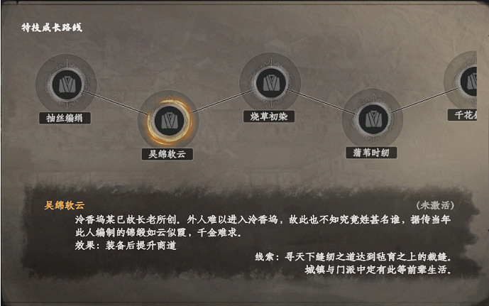 《下一站江湖2》裁縫特技介紹 《下一站江湖2》裁縫特技介紹