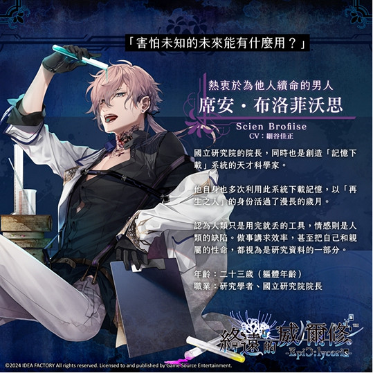 《終遠的威爾修-EpiC:lycoris-》主要登場人物及可攻略角色介紹 《終遠的威爾修-EpiC:lycoris-》主要登場人物及可攻略角色介紹