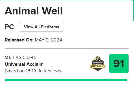 類銀河惡魔城《動物井》發售！首發加入PS+二三檔遊戲