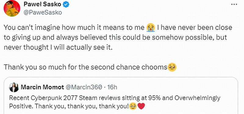 CDPR樂壞了！《2077》Steam評價連續30天好評如潮