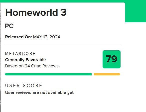《家園3》M站均分79分：玩法深度更優秀 可玩性更高！