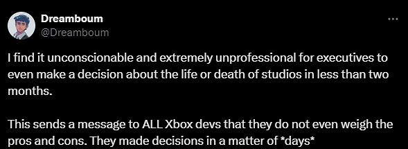 關閉Xbox工作室疑似是倉促決定 網友:既不專業又冷血